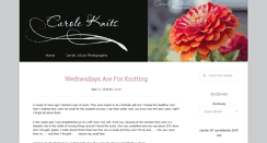 Desktop Screenshot of caroleknits.net